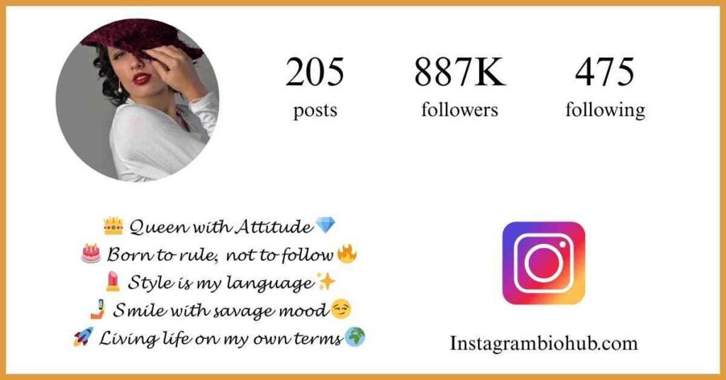 Attitude Bio For Instagram For Girl