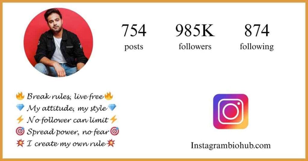 Attitude Instagram Bio