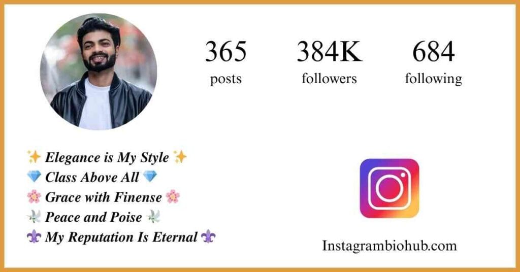 Classy Instagram Bio