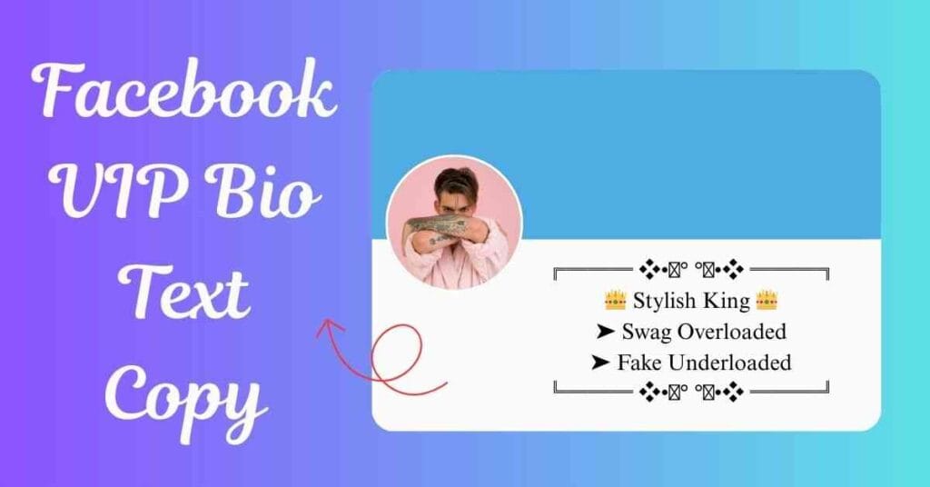 Facebook VIP Bio Text Copy