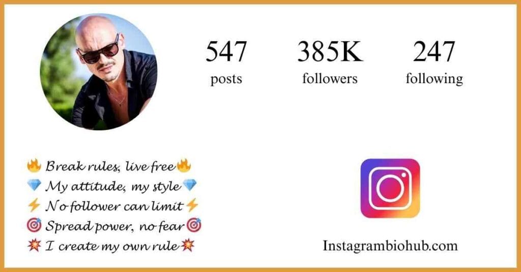 Instagram Attitude Bio