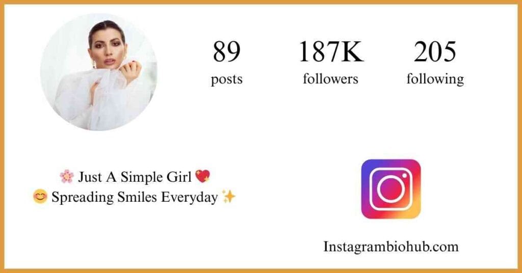 Instagram Bio For Girls Simple