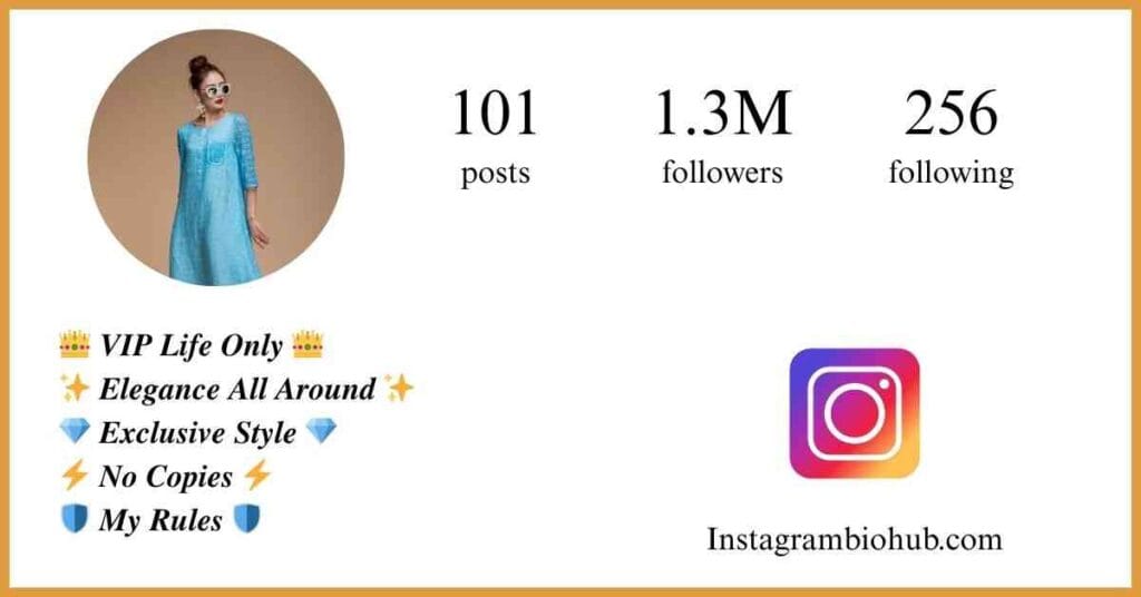 Instagram VIP Bio