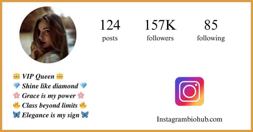 Instagram VIP Bio For Girls