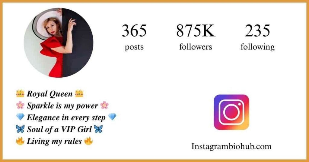 Instagram VIP Bio Girl