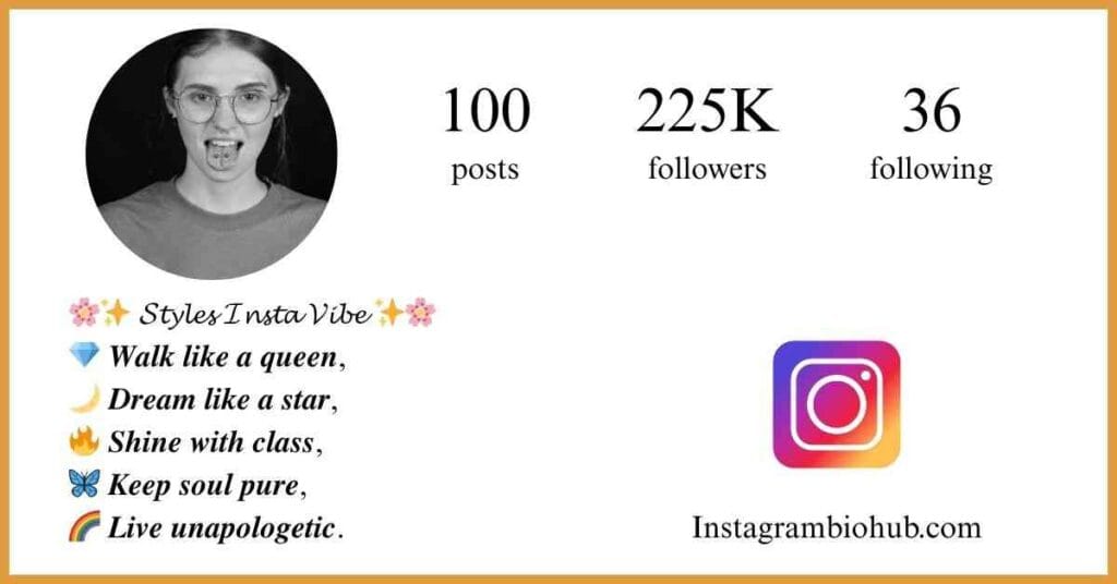 Styles Instagram Bio