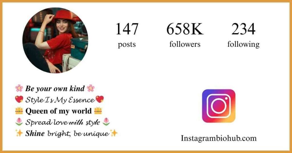 Stylish Bio For Instagram For Girl
