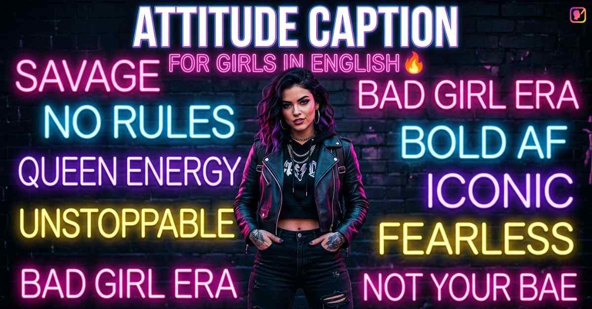 Attitude Caption For Girls In English​