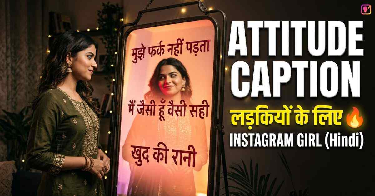 Attitude Caption For Instagram For Girl In Hindi​