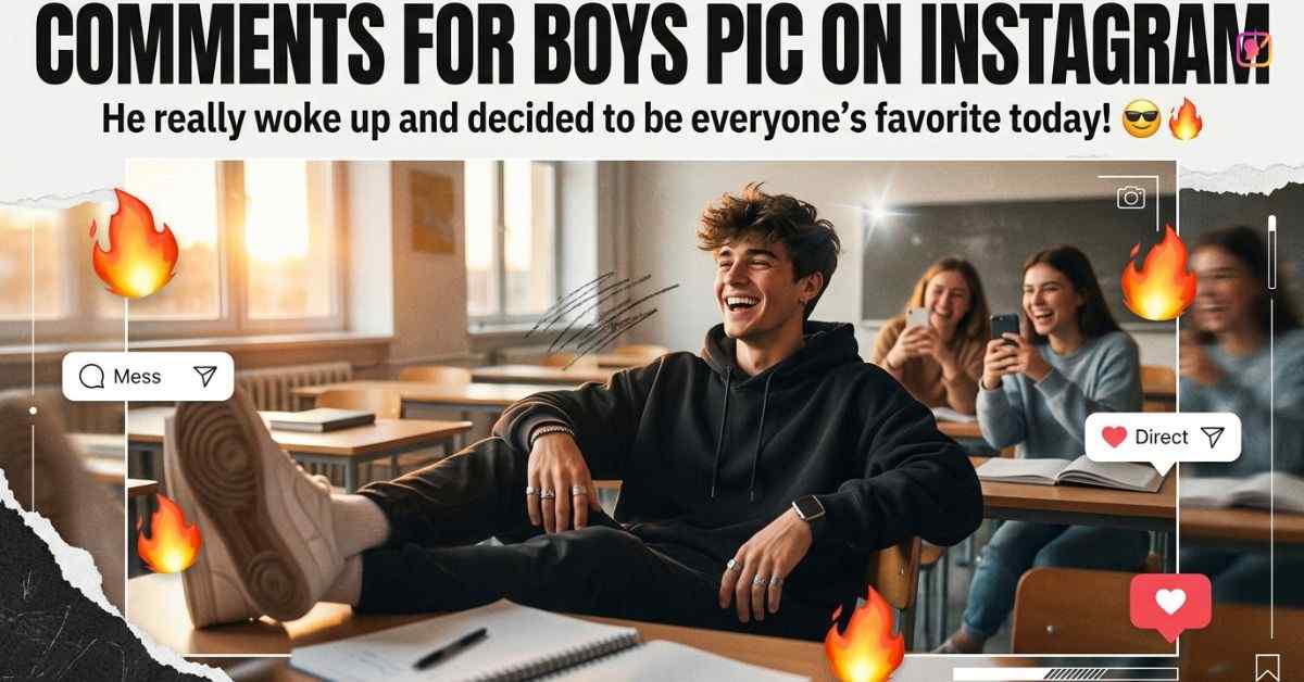 Comments For Boys Pic On Instagram​