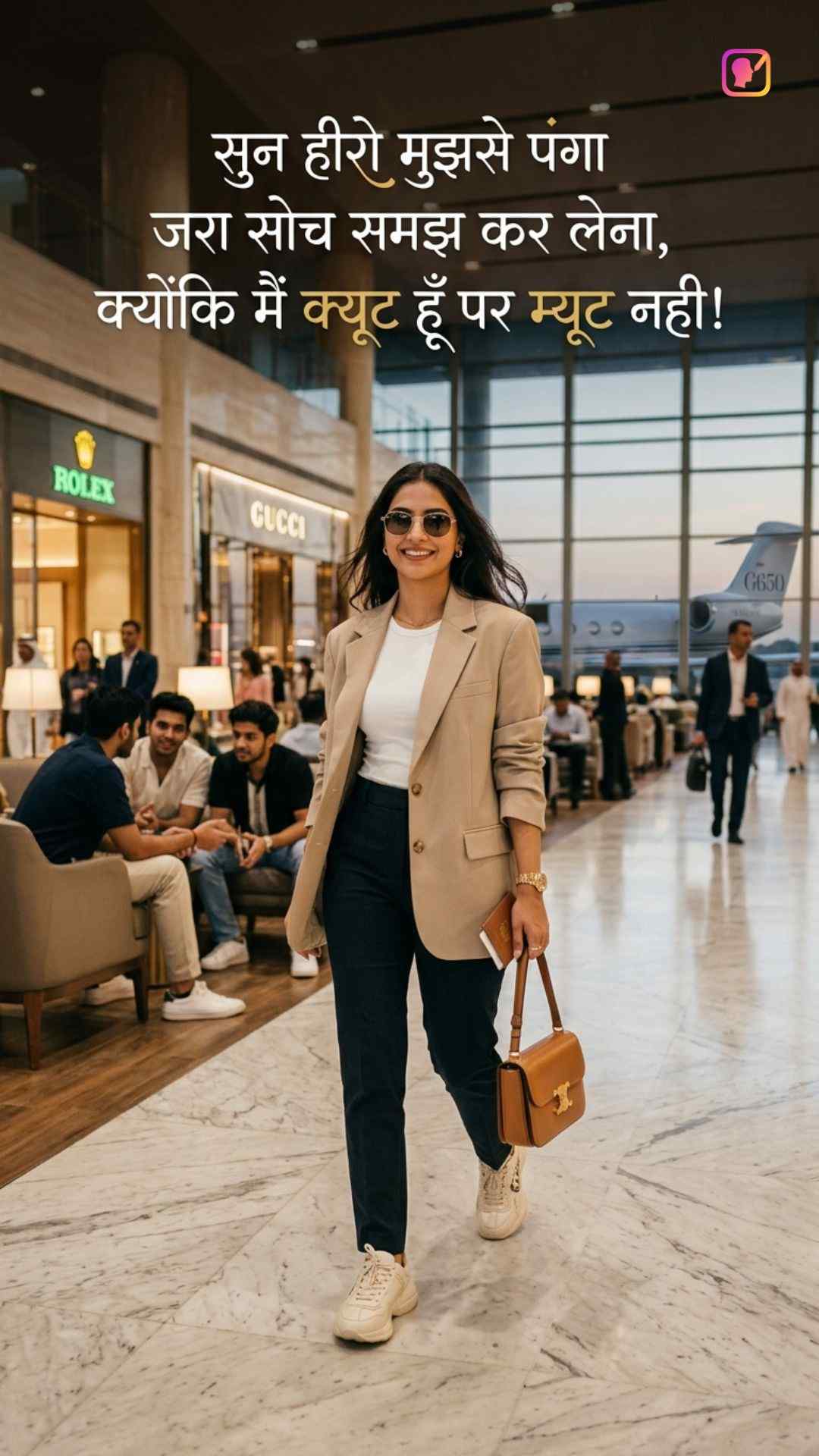 Status In Hindi Attitude For Girl​