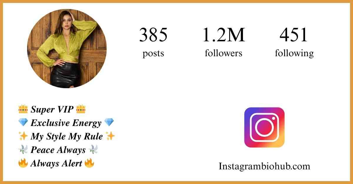Instagram VIP Bio For Boys​ & Girls | Stylish, VIP Bio