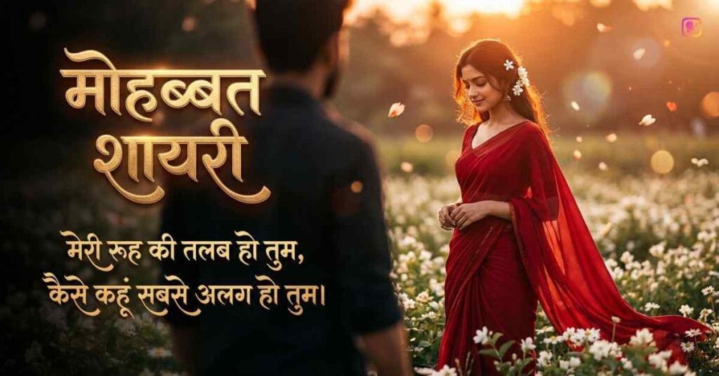 Mohabbat Shayari In Hindi Best 568+ मोहब्बत शायरी हिन्दी